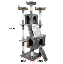 Luxury Scratching Cat Tree Cat Tower 170cm Promo +  Snap Deal.