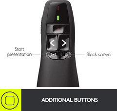 Wireless Presentation Remote Clicker With Laser Pointer +  Snap Deal.