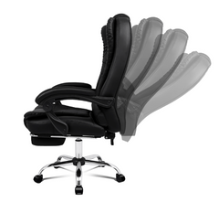 Office Chair Leather Chair Executive Chair With Foot Rest +  Snap Deal.