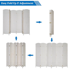 Folding Room Dividers Partitions Screen 6 Panels Promo +  Snap Deal.