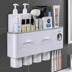Toothpaste Dispenser and Tootbrush Holder Organisor Promo +  Snap Deal.