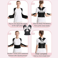 Adjustable Back Posture Belt +  Snap Deal.