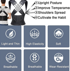 Adjustable Back Posture Belt +  Snap Deal.