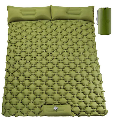 Sleeping Mattress For Camping Self Inflatable Camping Pad 2 Person With Pillow +  Snap Deal.