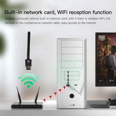 600Mbps USB WiFi Adapter Dual Band 2.4G/5G Wireless Dongle