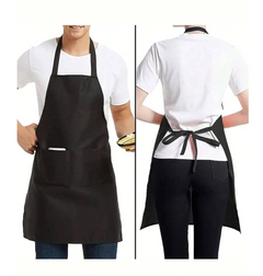 10pcs Durable waterproof Black Apron With Pockets