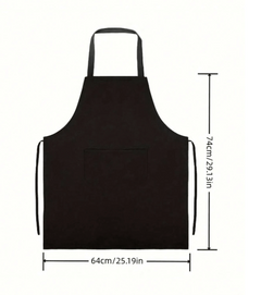 10pcs Durable waterproof Black Apron With Pockets