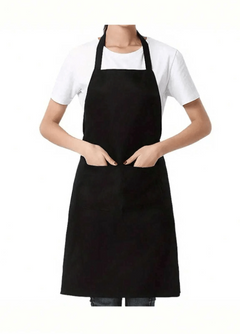 10pcs Durable waterproof Black Apron With Pockets