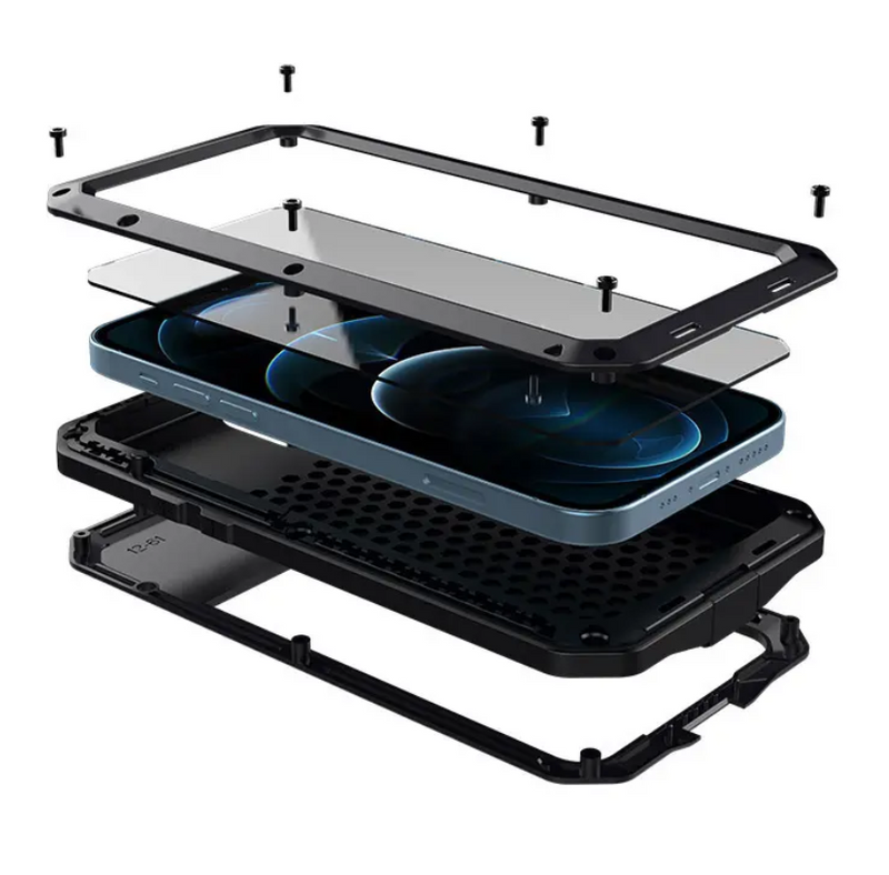 iPhone 11 Pro Dropproof Shockproof Dustproof Rugged Metal Case
