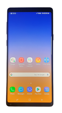 Original Samsung Galaxy Note 9 Screen Replacement With Frame Blue (Used)