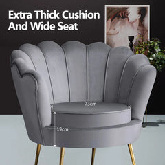 Comfortable Velvet Living Room Sofa Chair