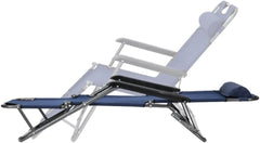 Beach Chair with Adjustable Backrest Pillow