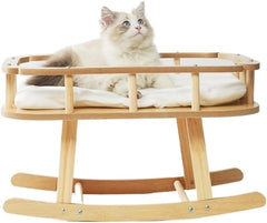 Pet Bed Cat Bed Wooden Pet Hammock Cat Bed Can Be Used in All Seasons