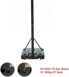 Adjustable Portable Basketball Hoop with Wheels – 4.4ft to 10ft Height, Indoor/Outdoor