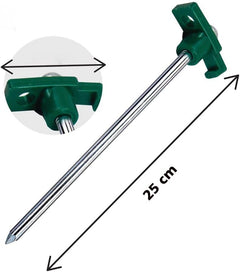 Heavy-Duty Storm Proof 10 Pack Galvanized Steel Rust Proof Tent Pegs