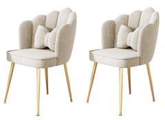 Comfortable Velvet Living Room Dining Chair Set of 2 PCs