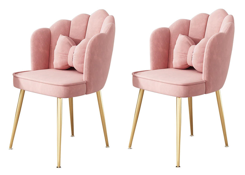 Comfortable Velvet Living Room Dining Chair Set of 2 PCs