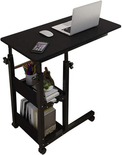 Height Adjustable Laptop table desk Wheels Side Table Care Table Breakfast Table