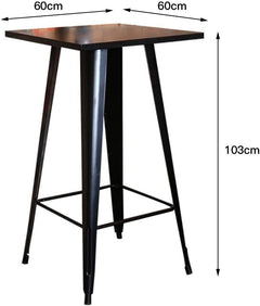 Restaurant Cafe Table Metal Bar Table