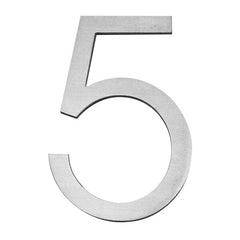 Stick On Slim House Number - Stainless Steel