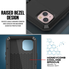 iPhone 15 Plus Metal Case Heavy Duty Armor Shockproof Case