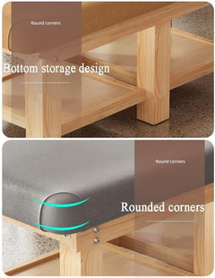 Massage Bed with Solid Wood Structure Table and Beauty Saloon