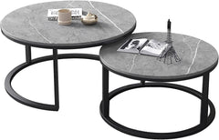Round Coffee Table Set of Nested Coffee Table