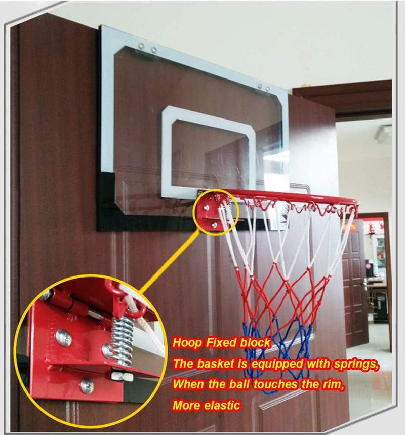 Basketball Hoop Ring with Ball Over the Door