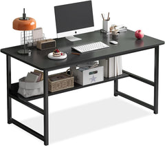 Modern Office Computer Desk and Ergonomic Chair Combo Set