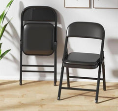 Folding Chairs with Padded Seats – 4 Piece Set