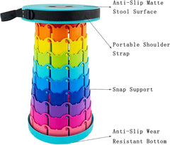 Telescopic Folding Stool for Outdoor Travel and Camping