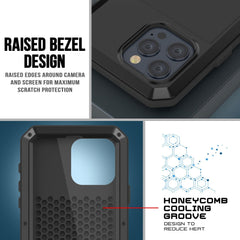 iPhone 15 Pro Max Metal Case Heavy Duty Armor Shockproof Case