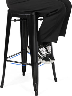 Metal Cafe Bar Stool Chair - Set of 4 pcs +  Snap Deal.