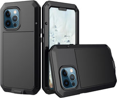 iPhone 13 Pro Heavy Duty Metal Armor Case Full Body Shockproof Tanker Cover
