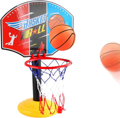 Adjustable Kids Basketball Hoop & Stand Set with Ball & Pump – Height 27cm to 115cm