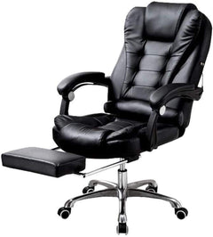 Leather Executive Office Chair With Foot Rest