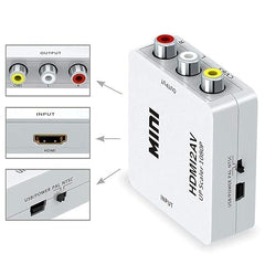 RCA AV to HDMI Video Audio Converter