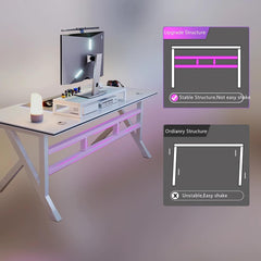 Ergonomic Gaming Desk Computer Desk Z Shaped Office Desk