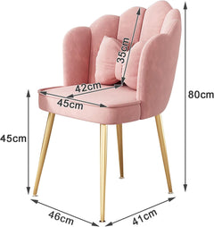 Comfortable Velvet Living Room Dining Chair Set of 2 PCs