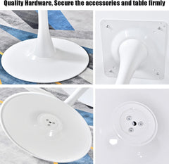 Round Cafe Table Cafe Dining Table White