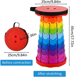 Telescopic Folding Stool for Outdoor Travel and Camping