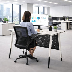 Home Office Desk Study Desk Set Of 2 PCs 120CM