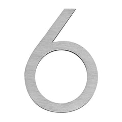 Stick On Slim House Number - Stainless Steel