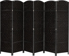 Portable Folding Room Divider Partition – 6 Panel Privacy Screen