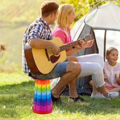 Telescopic Folding Stool for Outdoor Travel and Camping