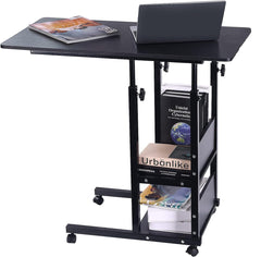 Height Adjustable Laptop table desk Wheels Side Table Care Table Breakfast Table