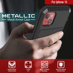 iPhone 13 Shockproof Rugged Metal Case
