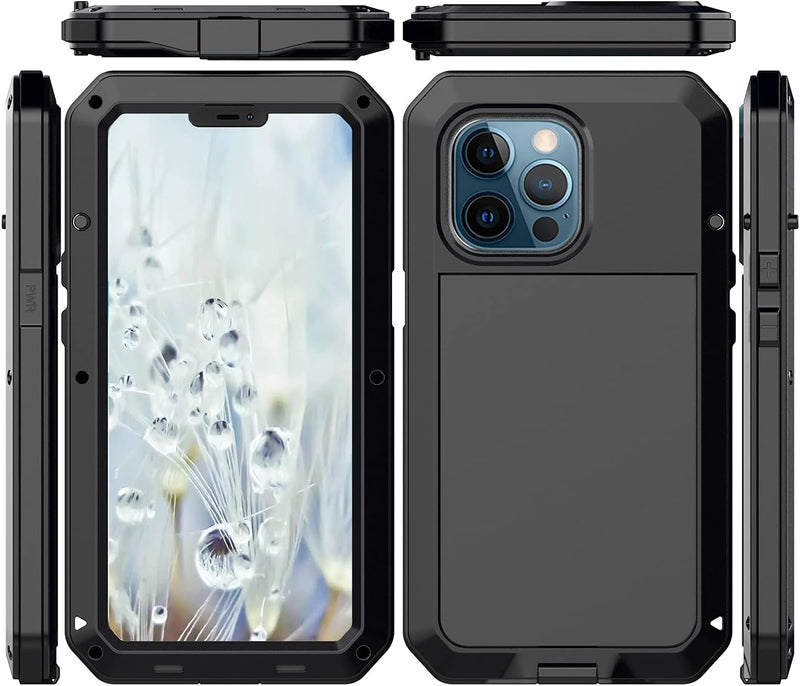 iPhone 13 Pro Heavy Duty Metal Armor Case Full Body Shockproof Tanker Cover