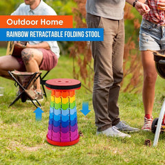 Telescopic Folding Stool for Outdoor Travel and Camping