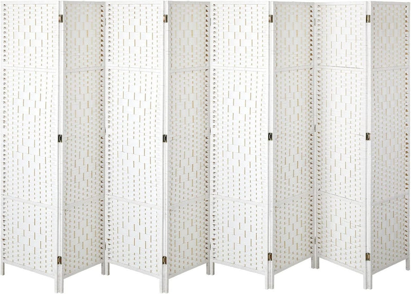 6-Panel Folding Room Divider Screen – Foldable Privacy Partition White